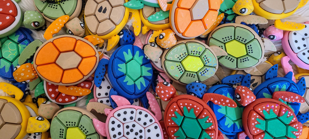 Colorful 3D printed clickers